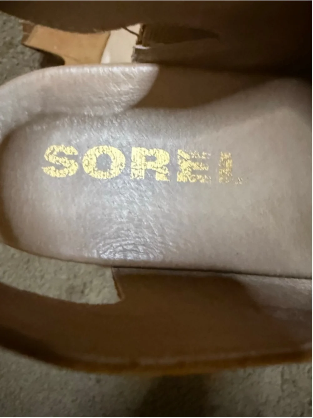 Women's Sorel Tan Joanie Li Beige Wedge Sandals Size 10.5